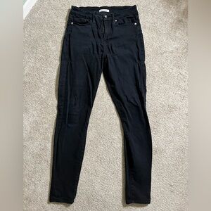 Good American Good Legs Black Skinny Jeans GAGL403 6/28